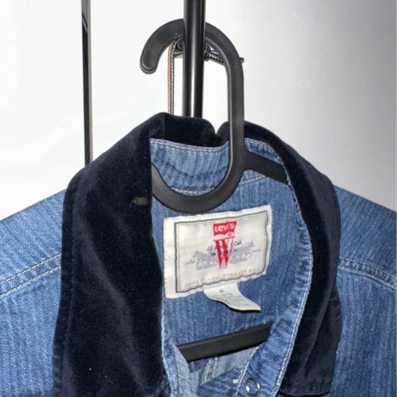 Levi's Dark Blue Denim Shirt Jacket - Picture 2 of 3